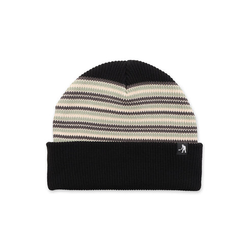 Passport Organic Stripe Beanie - Black