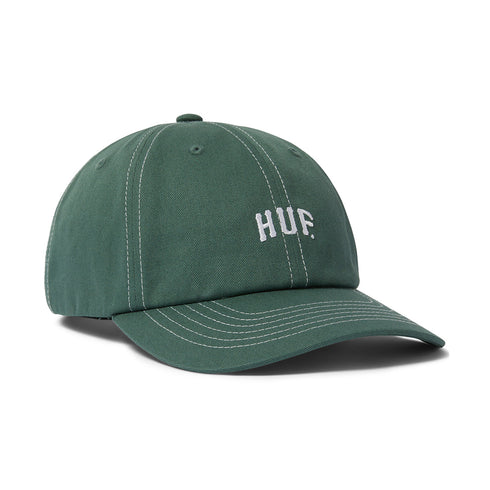 Huf Arch Logo 6 Panel Cv Hat - Forest Green