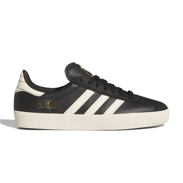 Adidas Gazelle Adv - Core Black / Cream White / Gold — chaussures