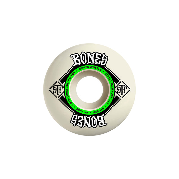 Bones Wheels (Jeu De 4) Stf 53Mm X 34Mm 99A V4 Wide - Streetart.fr