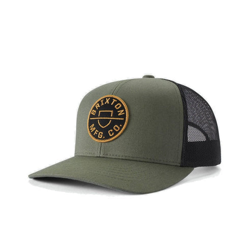 Brixton Crest Mp Mesh Cap - Military Olive - Streetart.fr
