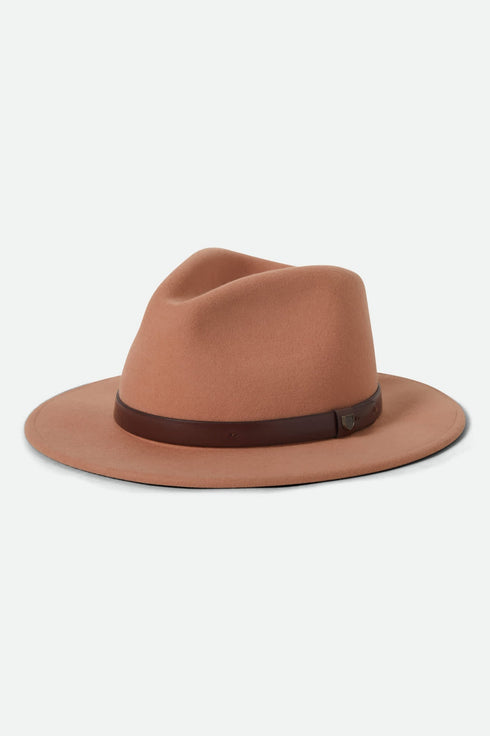 Brixton Messer Fedora Hat - Italian Clay - Streetart.fr