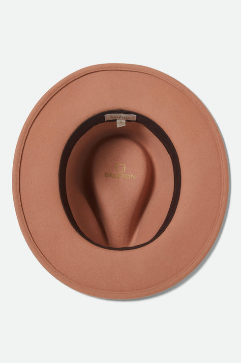 Brixton Messer Fedora Hat - Italian Clay - Streetart.fr
