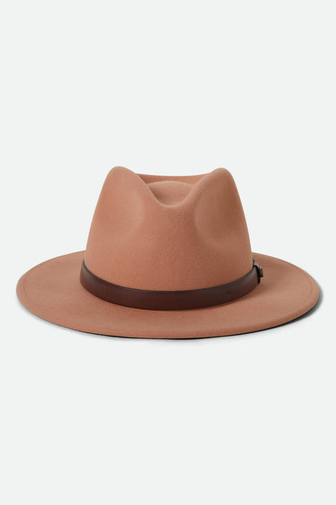 Brixton Messer Fedora Hat - Italian Clay - Streetart.fr