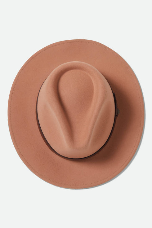 Brixton Messer Fedora Hat - Italian Clay - Streetart.fr