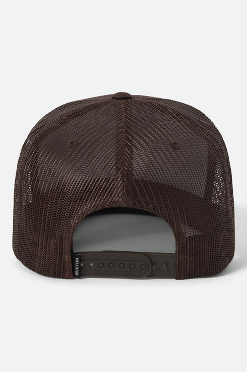 Brixton Oath Mp Trucker Hat - Chocolate / Chocolate - Streetart.fr