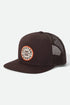 Brixton Oath Mp Trucker Hat - Chocolate / Chocolate - Streetart.fr