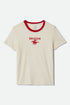 Brixton Pegasus Slim Crew - Vintage White - Streetart.fr