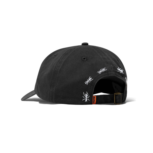 Butter Ants 6 Panel Cap - Washed Black - Streetart.fr