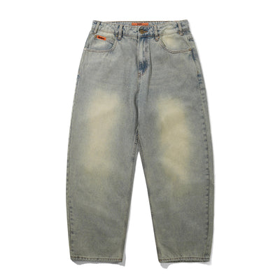 Butter Baggy Denim Jeans - Distressed Light Blue - Streetart.fr
