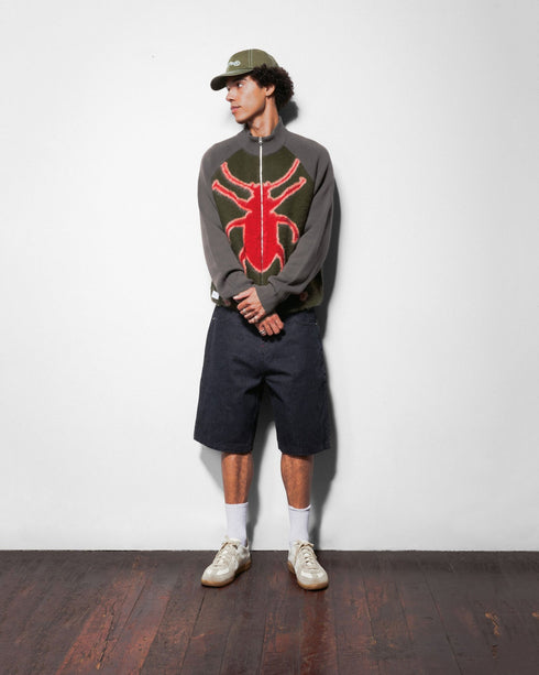 Butter Beetle Zip-Thru Sweater - Black - Streetart.fr