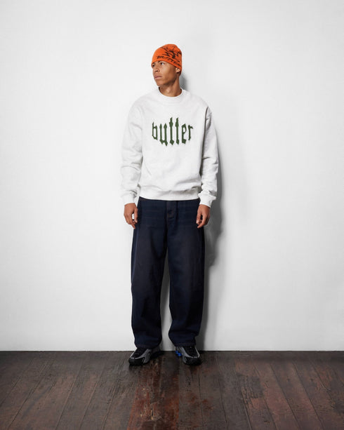 Butter Cut Out Applique Crewneck - Ash - Streetart.fr