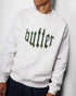 Butter Cut Out Applique Crewneck - Ash - Streetart.fr