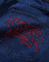Butter Drummer Baggy Denim Shorts - Raw Dark Indigo - Streetart.fr