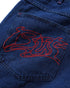 Butter Drummer Baggy Denim Shorts - Raw Dark Indigo - Streetart.fr