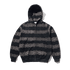 Butter Faded Waffle Zip-Thru Hood - Washed Black - Streetart.fr