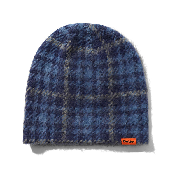 Butter Mohair Skully Beanie - Plaid — bonnet