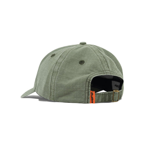 Butter Ripstop Rounded Logo 6 Panel Cap - Washed Army - Streetart.fr