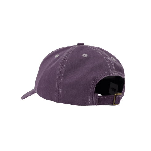 Butter Rounded Logo 6 Panel Cap - Washed Eggplant - Streetart.fr