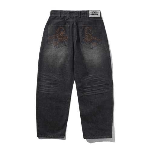 Butter Scorpion Stitch Denim - Slub Black - Streetart.fr