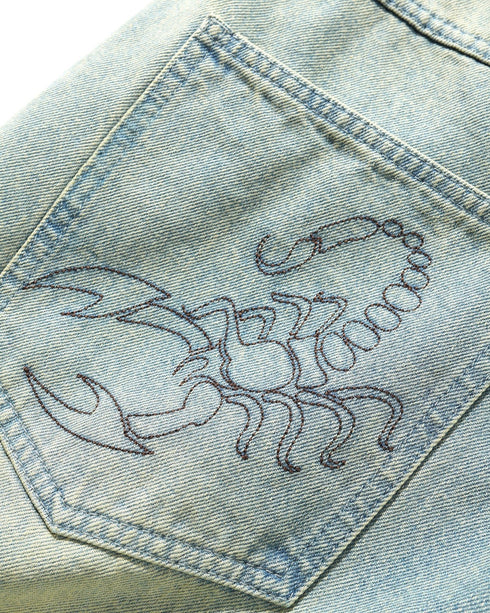Butter Scorpion Stitch Denim - Tinted Light Blue - Streetart.fr