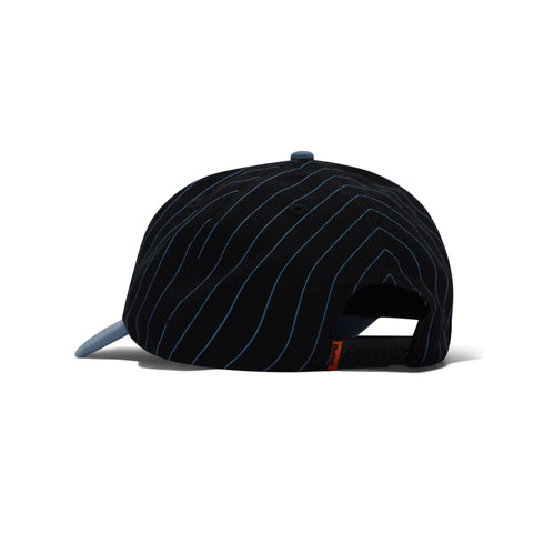 Butter Serif 5 Panel Cap - Black / Slate - Streetart.fr