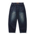 Butter Serif Baggy Denim Jeans - Worn Dark Indigo - Streetart.fr