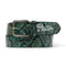 Butter Snake Skin Belt - Green - Streetart.fr