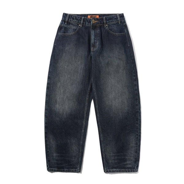 Butter Solar Fade Denim Jeans - Blue Tint Ripple — pantalon
