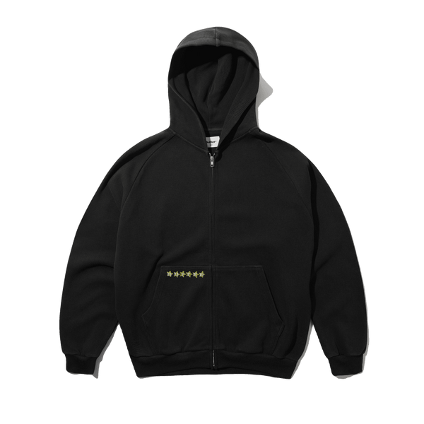Butter Terrain Zip-Thru Hood Sweat Hood Zip - Black - Streetart.fr