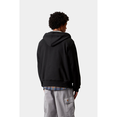 Carhartt WIP Active Sweat Jacket - Black Stone Wash - I035602_89_06