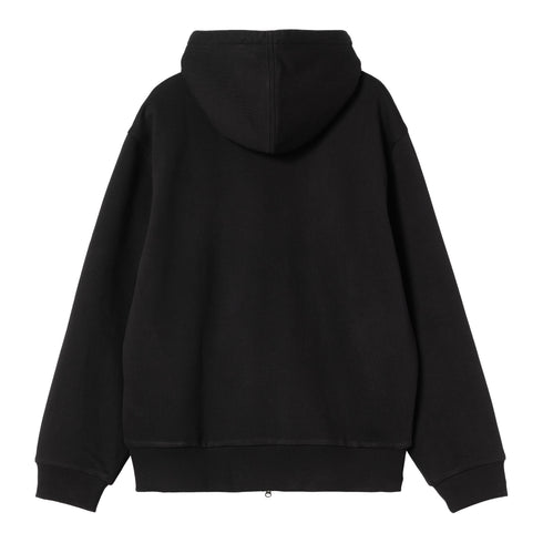 Carhartt WIP Active Sweat Jacket - Black Stone Wash