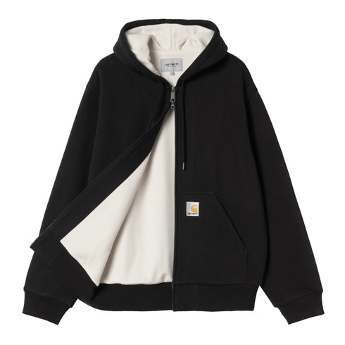 Carhartt WIP Active Sweat Jacket - Black Stone Wash