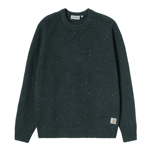 Carhartt WIP Angilistic Sweater - Speckled Deep Lagoon - Streetart.fr