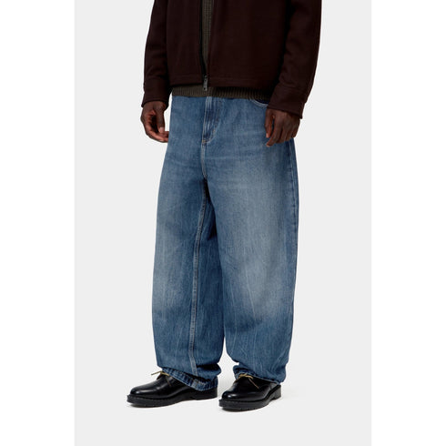 Carhartt WIP Brandon Pant - Blue Marble Used Wash - Streetart.fr