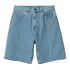 Carhartt WIP Brandon Short - Blue Stone Bleached - Streetart.fr