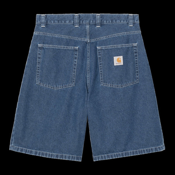 Carhartt Wip Brandon Short - Blue Stone Washed - Streetart.fr