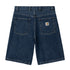 Carhartt WIP Brandon Short - Blue Stone Washed - Streetart.fr