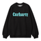Carhartt WIP Bubbles Sweat - Crew Black / Turquoise - Streetart.fr