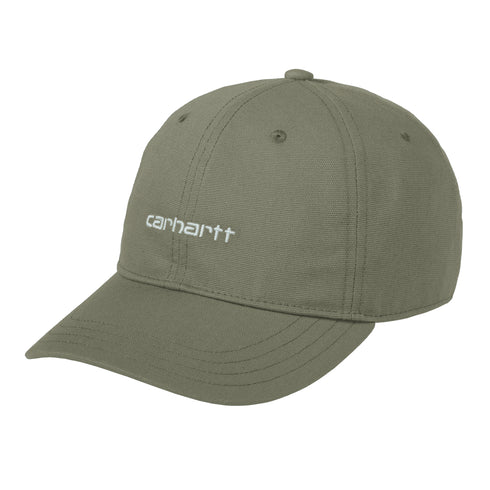 Carhartt WIP Canvas Script Cap - Leaf / Tourmaline - Streetart.fr