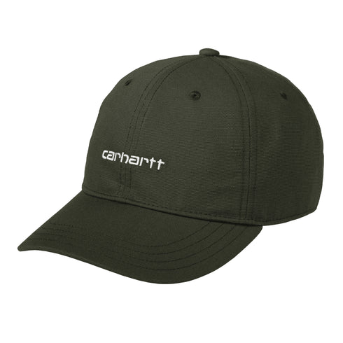 Carhartt WIP Canvas Script Cap - Opuntia / White - Streetart.fr