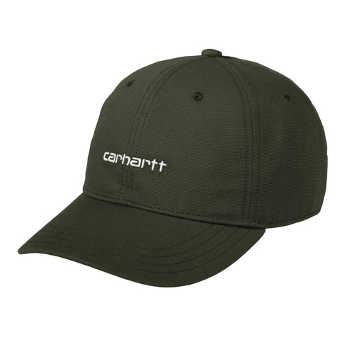 Carhartt WIP Canvas Script Cap - Opuntia / White - Streetart.fr