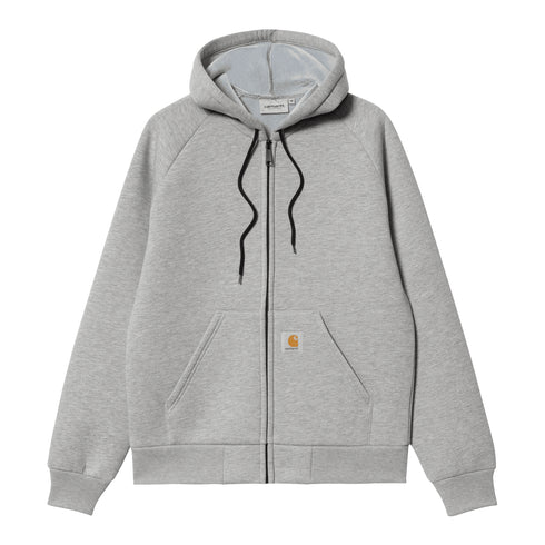 Carhartt WIP Car-Lux Hooded Jacket - Grey Heather / Grey - Streetart.fr