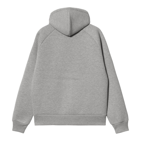 Carhartt WIP Car-Lux Hooded Jacket - Grey Heather / Grey - Streetart.fr