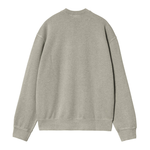 Carhartt WIP Caspian Sweat - Shady Green Heather Garmend Dyed - Streetart.fr