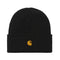 Carhartt WIP Chase Beanie - Black / Gold - Streetart.fr