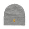 Carhartt WIP Chase Beanie - Grey Heather / Gold - Streetart.fr