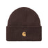 Carhartt WIP Chase Beanie - Palisander / Gold - Streetart.fr