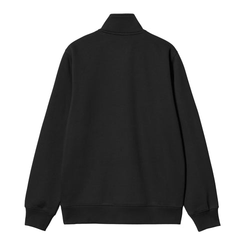 Carhartt WIP Chase Neck Zip - Sweat Black / Gold - Streetart.fr