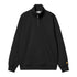 Carhartt WIP Chase Neck Zip - Sweat Black / Gold - Streetart.fr